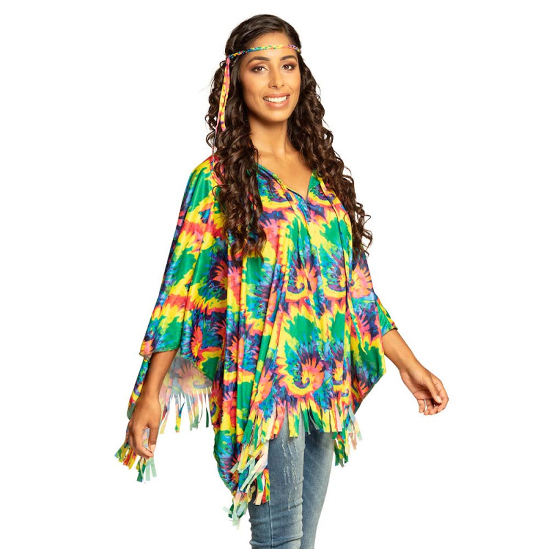 Poncho Hippie Avec Bandeau