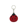 Carte de 12 porte-clés coccinelles, 6 cm