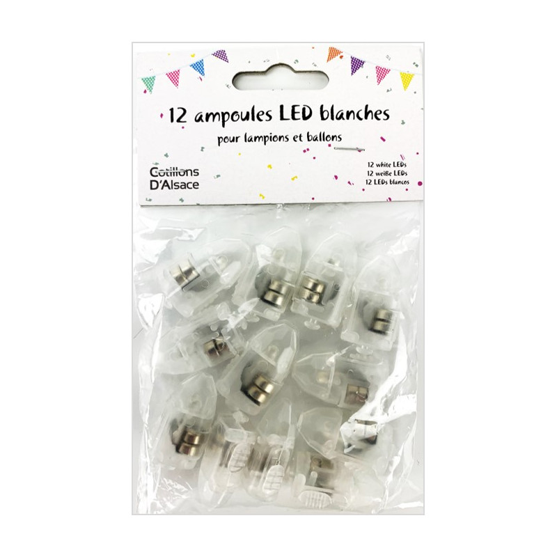 12 Mini led pour lampion/ballon