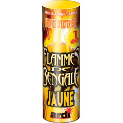 Flamme de bengale jaune