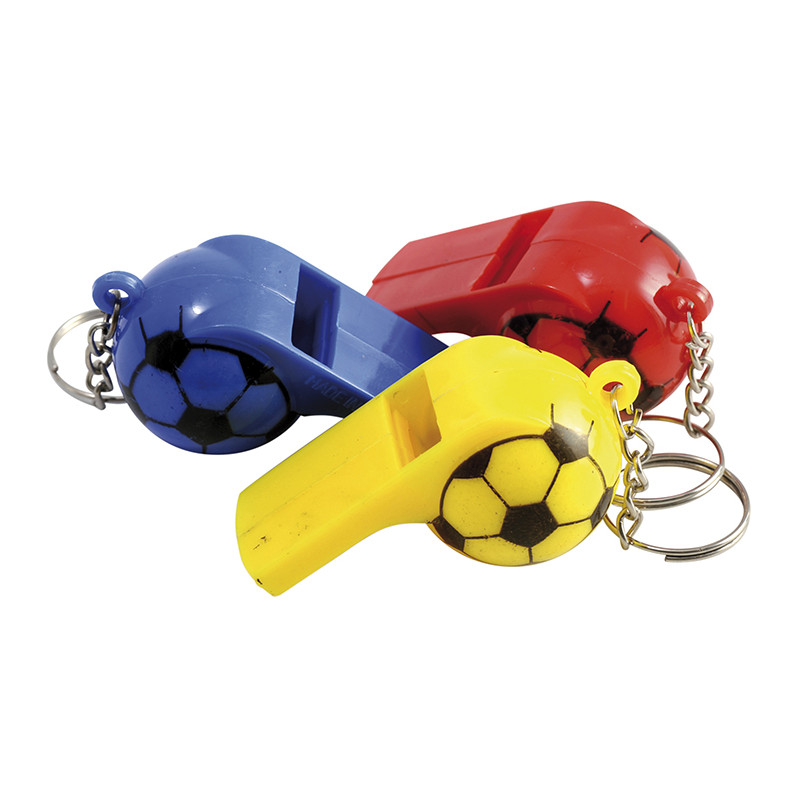12 porte-clés sifflets foot