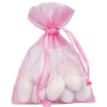 Sacs organza rose vif