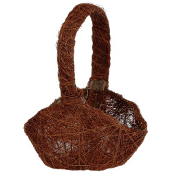 Panier sisal chocolat 13x9x22cm