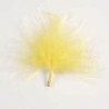 Sachet de 20 plumes de décoration jaune