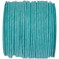 Bobine 20m corde laitonnée 2mm turquoise