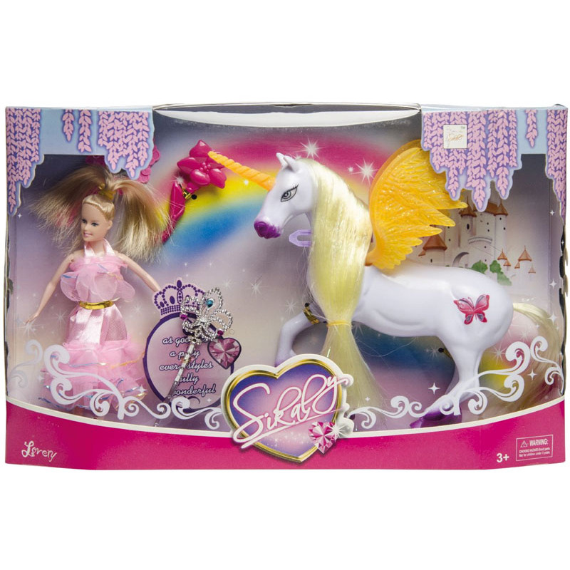 Coffret licorne avec poupée