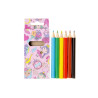 6 crayons de couleurs princesse