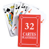 Jeu de 32 cartes plastifiées