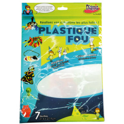 7 feuilles plastique fou