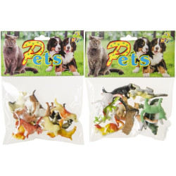 Sachet de 12 chiens et chats assortis