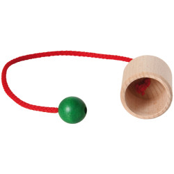 Gobelet bilboquet en bois