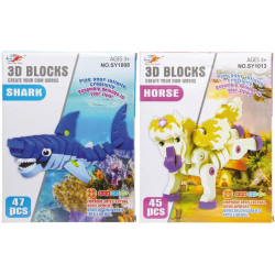 Puzzle 3d requin / licorne