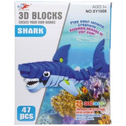 Puzzle 3d requin / licorne