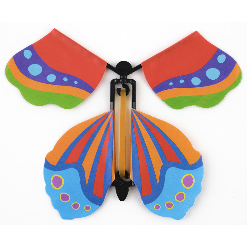 XPEX 20 Pièces Papillon Volant Magique,Papillon Surprise Pour Cadea Papillon Magique Jouets Elastique Papillon Flying But Amz B