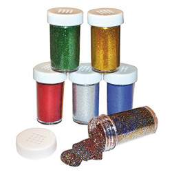 Set de 6 tubes de paillettes