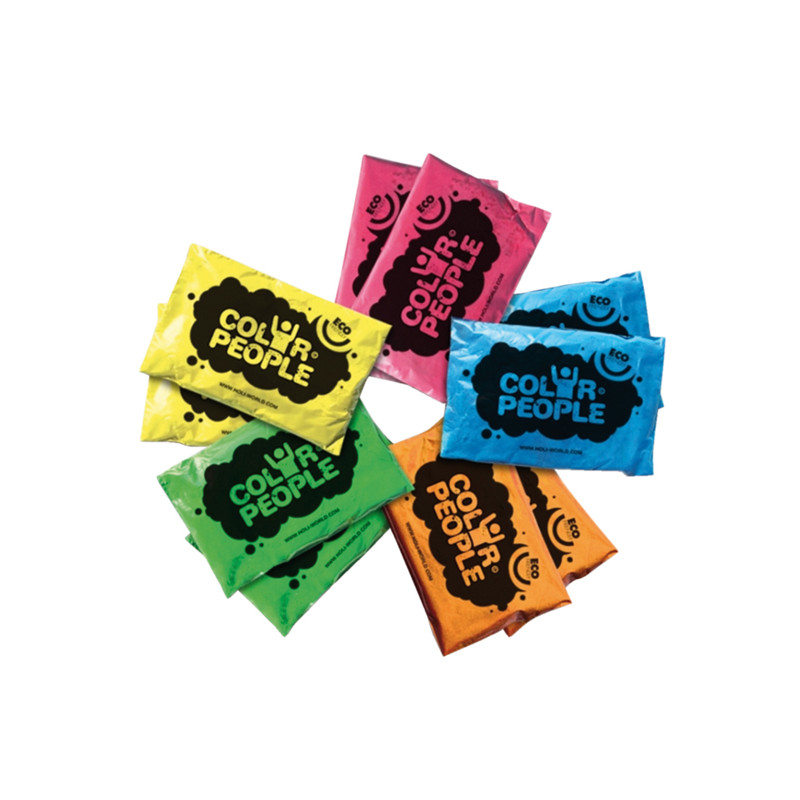 10 sachets de poudre Holi