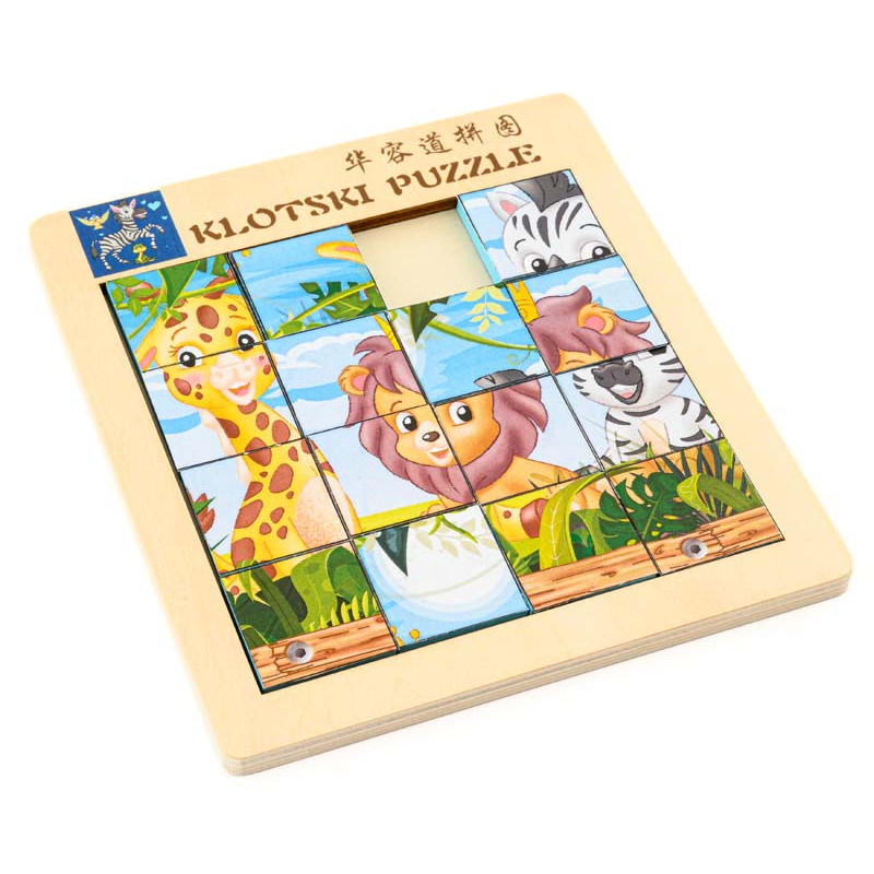 Puzzle pousse-pousse bois