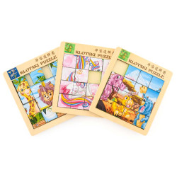 Puzzle pousse-pousse bois