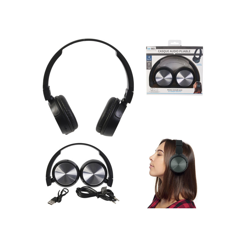 Casque bluetooth pliable