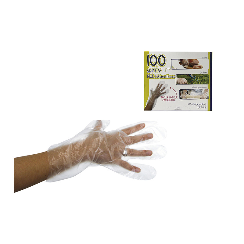 100 gants jetables multifonctions