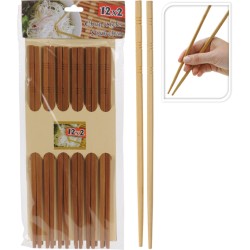 12 baguettes en bambou