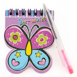Carnet papillon avec stylo