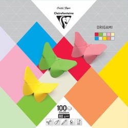 100 Feuilles papier origami