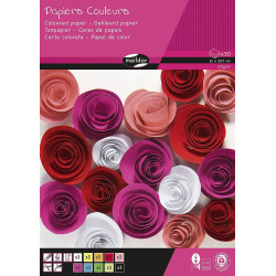 30 feuilles de papier couleur