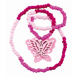 Collier de perles papillon