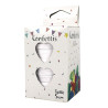 Confettis coeurs blanc 80g