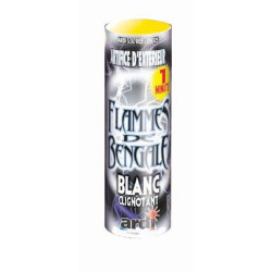 Flamme de bengale blanc