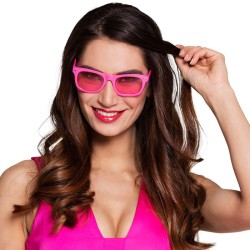 Lunettes party rose fluo