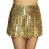 Minijupe sequins or (M)