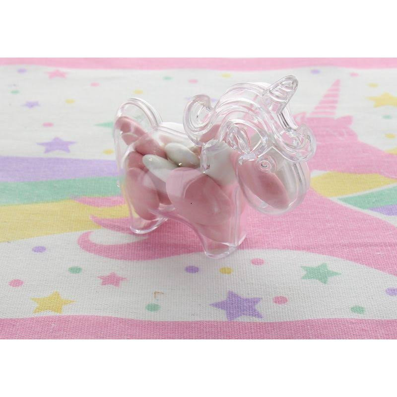 4 Boites Licorne transparentes