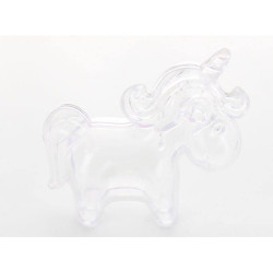 4 Boites Licorne transparentes