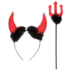 Set Diable (Corns Et Trident 40 Cm)