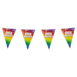 Guirlande Fanions Alu 'JOYEUX ANNIVERSAIRE'