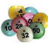 90 balles loto numérotées 38 mm