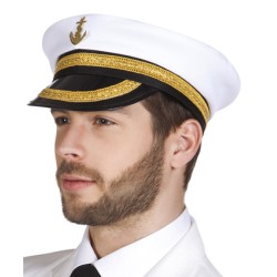 Casquette de capitaine de marine en tissu