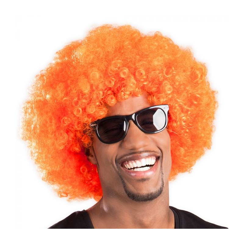 Perruque Afro Orange 