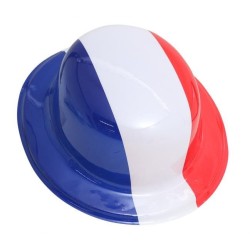 Chapeau plastique tricolore
