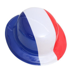 Chapeau plastique tricolore