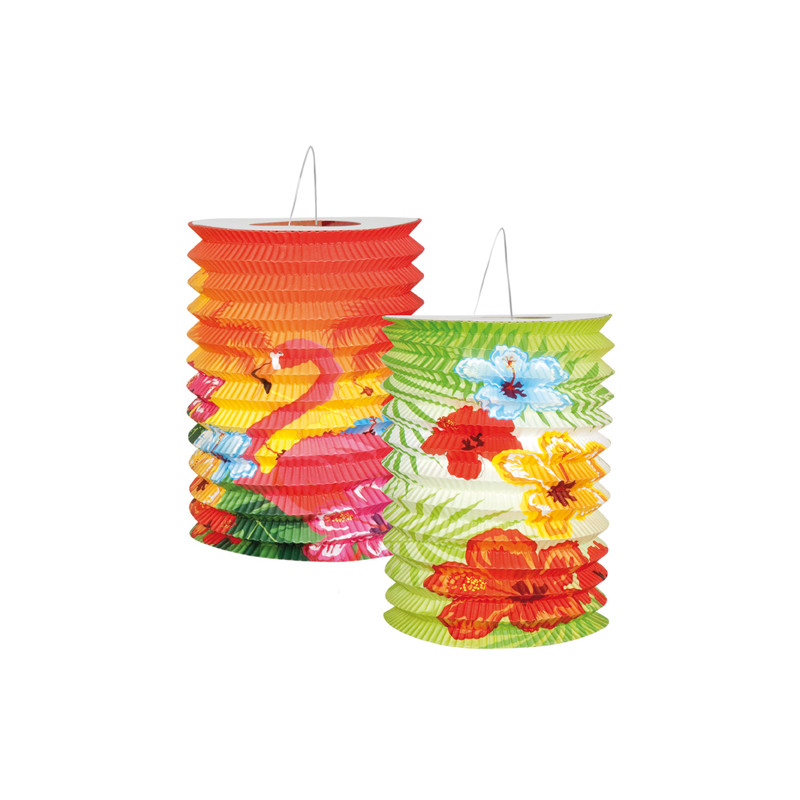 2 Lanternes Hibiscus