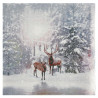 Serviettes de table cerfs