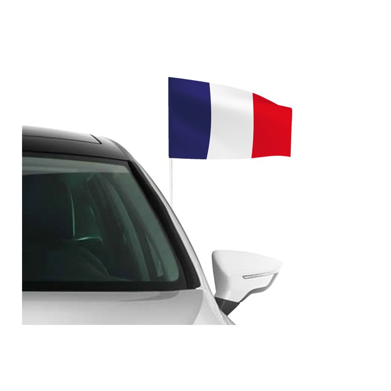 Drapeau France support voiture
