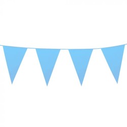 Guirlande fanions Bleu clair 10 m