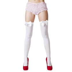 Bas Bow blanc/arc blanc adultes