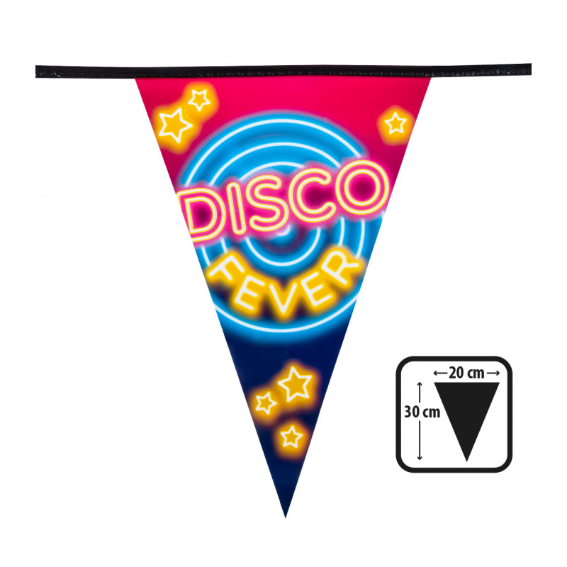 Guirlande fanion 6m "Disco Fever"