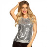 TOP PAILLETTES ARGENT (M)