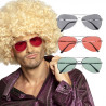 Lunettes retro couleurs assorties